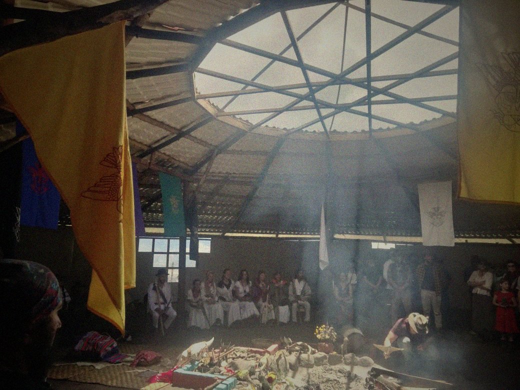 Alora Dawn in ceremony with smoke